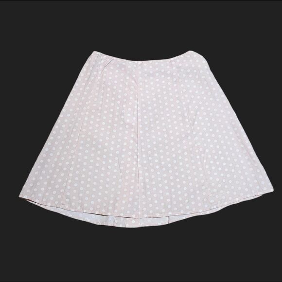 90s y2k coquette cottagecore pink white polka dot mini skirt - Picture 2 of 4